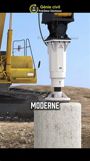 Why do we break the tops of the piles after drilling? 🤯 #shorts