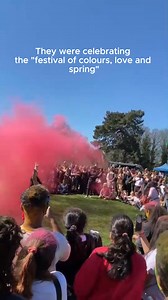 20K views · 123 reactions | "The number of people here shows the beauty of the town." Holi Festival in Alexandra Park took place yesterday! Hundreds came together, including the Mayor of Ipswich, to celebrate colour, love and spring  Full story: https://trib.al/oQK8zXc | Ipswich Star | Facebook