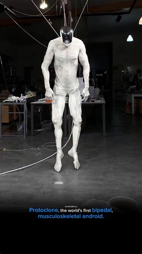Tech in 24 hours on Instagram: "Protoclone by Clone Robotics: Bipedal Musculoskeletal Android V1 The Protoclone is a faceless, anatomically accurate synthetic human with over 200 degrees of freedom, over 1,000 Myofibers muscles, and 500 sensors. Join Telegram(link in bio) to get source link  #tech #technews #techgeek #techenthusiast #technology #technologynews #techlover #techblogger"