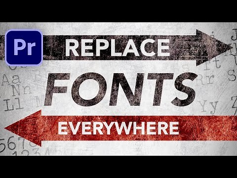 Replace All Fonts at Once | Adobe Premiere Pro (2020)