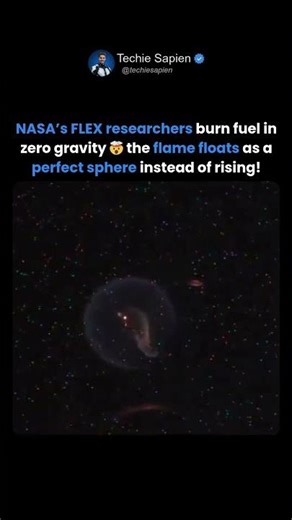 NASA’s FLEX Burns Fuel in Zero Gravity 🤯 Flame Floats as a Perfect Sphere Instead of Rising