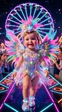 Tiny Neon Carnival Queen Fashion Show