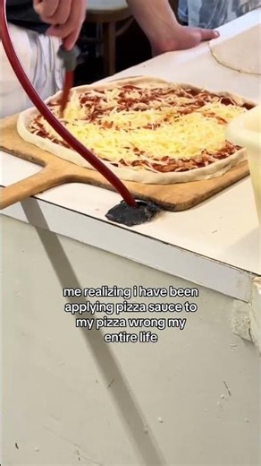 me realizing i have been applying pizza sauce to my pizza wrong my entire life