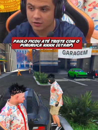 PAULO FICOU ATÉ TRISTE COM O PURURUCA KKKK (GTARP)#paulinholoko #gta5 #roleplay #gtarp #kkkkk #rp #paulinholokobr