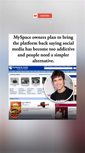 🎙️🔥 MySpace is coming back. They say social media is too addictive now. 💀🌐 #shorts #viral #media