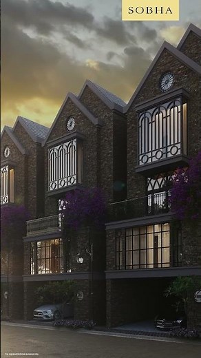 Grand 4BHK Row Houses on Sarjapur Road with Victorian architecture