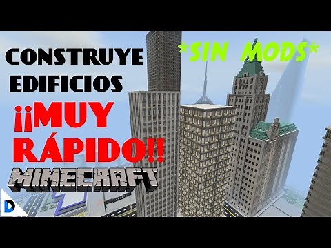 🛠HOW TO BUILD BUILDINGS IN MINECRAFT *IN SECONDS* WITHOUT MODS MINECRAFT BEDROCK 1.16