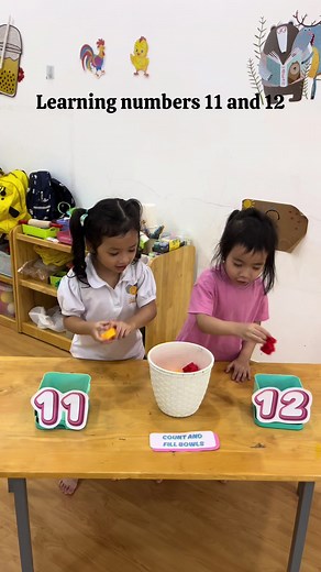 Learning Numbers 11 and 12 in different ways. #math #classroomactivities #teacherlife