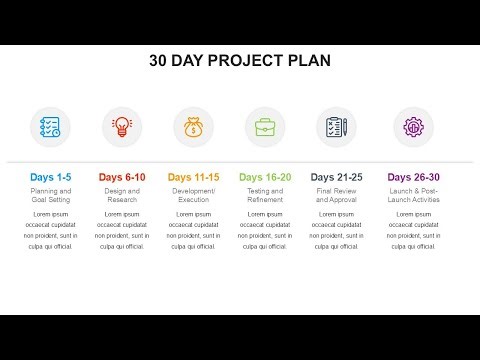 30 Day Project Plan Animated PowerPoint Template