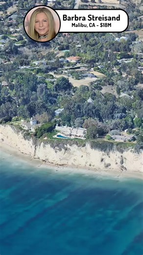 Celebrities Homes on Instagram: "Barbra Streisand’s house in California worth $18M #barbrastreisand #singer #celebrity #mansion #realestate #malibu #foryoupage #foryou #fyp #actress #funnygirl"