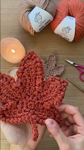 Crochet Maple Leaf 🍁 | Easy & Quick Fall DIY Tutorial