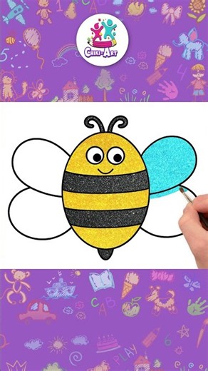 How To Draw A Bee | Kids Drawing #shorts #drawing