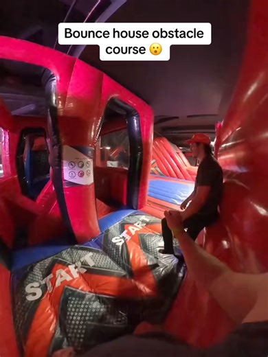 American Ninja Warrior course but bouncy house version 👏 #parkour #ninjawarrior #obstaclecourse #ninjawarrior #obstaclecourse #inflatable #inflatablepark #indoorplayground #amusementpark #playground #fyp #yoursign #fun #foryoupage #bouncepark #jump #jumparound #2026 #2026goals #youthsports #thecastle #matlife