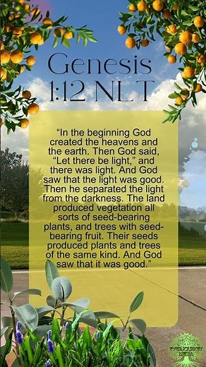 God Created Growth With Purpose | Genesis 1:12 (NLT) | Faithful Daily Steps #biblestudy