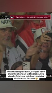 What a moment for the Branch family ❤️ #collegebaseball #wholesome #family