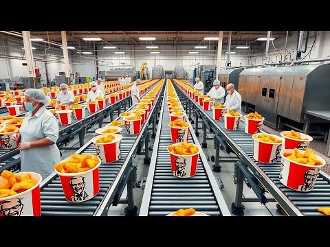 How Chicken Nuggets Are Made in Factory | Modern Food Processing Factory