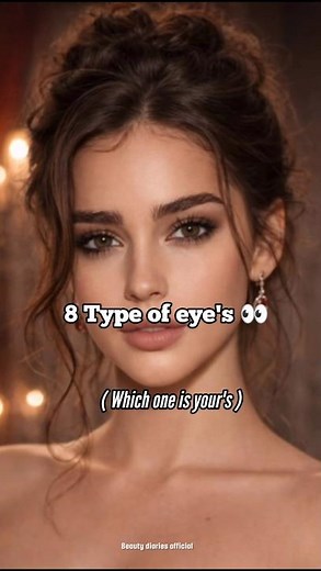 8 Types of Eyes You Must Know 👁️✨#eyeshape #typesofeyes #beautytips #makeuptips