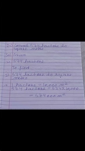 574 hectares to square meters