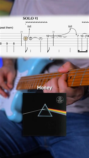 Pink Floyd Money SLOW TABS TUTORIAL