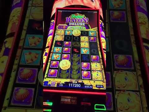 Rakin' Bacon Deluxe 2 - Huge Win Betting $1.76 at Kickapoo Lucky Eagle Casino!