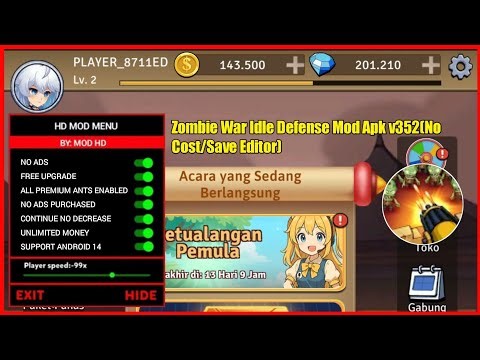 Zombie War Idle Defense Mod Apk Game Download v325