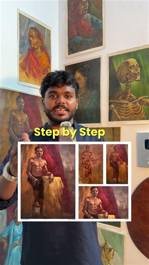 Online live model study workshop (oil colour) check description for details