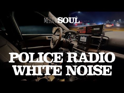 ASMR Audio - Relaxing White Noise - Police Patrol Car Radio