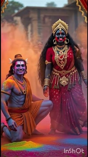 #महादेव #होली खेल रहे हैं #मैया के साथ