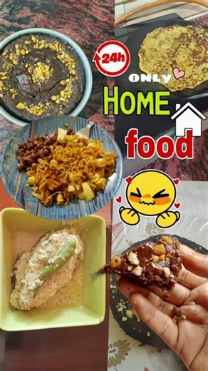 24 hours only home food challenge 😳💯 !! #foodchallenge #food #whatieatinaday