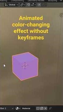 Blender color change effect #blender3d #blendergameengine #blendercourse #blender #tutorial