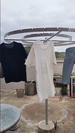 Wind-Powered Rotating Clothes Drying Rack | Smart Laundry Design