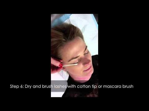 How to reverse or relax a lash lift or eyelash perm - straightening eyelashes treatment