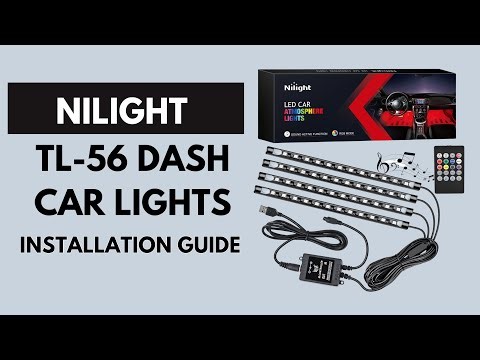 Installation & Setup : Nilight TL-56 Under Dash Car Lights User Guide