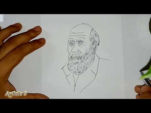 ¿Cómo dibujar a Charles Darwin? | HD