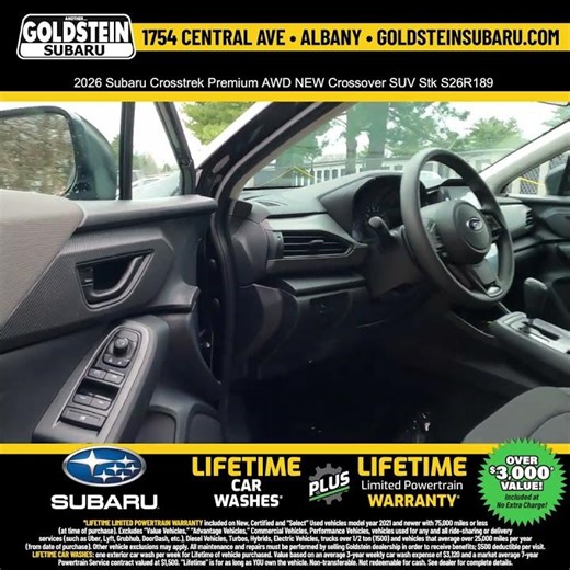 2026 Subaru Crosstrek Premium AWD NEW Crossover SUV Stk S26R189