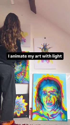 Exploring Light Reactive Acrylic Paintings