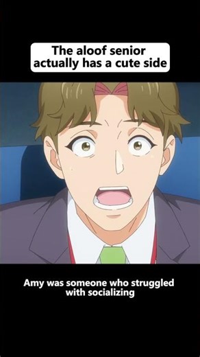 The aloof senior actually has a cute side.#anime #animeweeb #animememe #animeaddicts