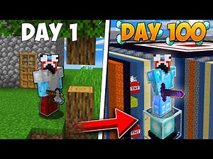 I Survived 100 Days In Minecraft Factions...