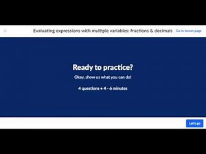 Algebra Foundations - Evaluating expressions with multiple variables fractions decimals