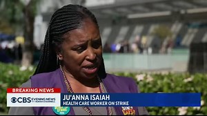 2.3K views · 87 reactions | The largest health care strike in American history is underway after tens of thousands of Kaiser Permanente workers walked off the job in five states and Washington, D.C. The union is asking for higher pay and better staffing. | CBS Evening News | Facebook