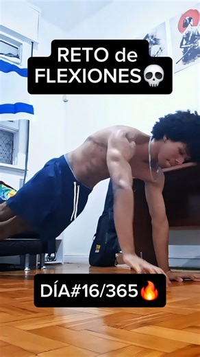 DÍA#16/365💀 [RETO de FLEXIONES] #flexiones #motivation #challenge #fitness #parati