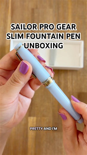 Sailor pro gear slim fountain pen unboxing✒️#fountainpen #fountainpenink #fountainpens #stationery