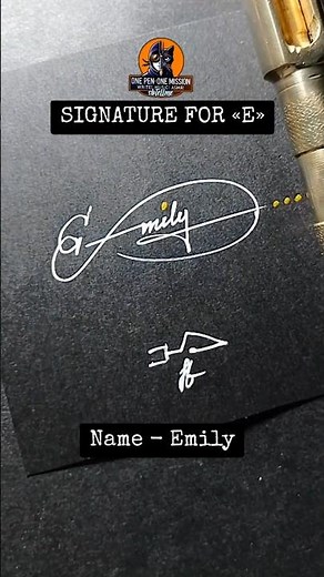 [Letter E Signature] How to Write a SIMPLE Name Signature for Emily