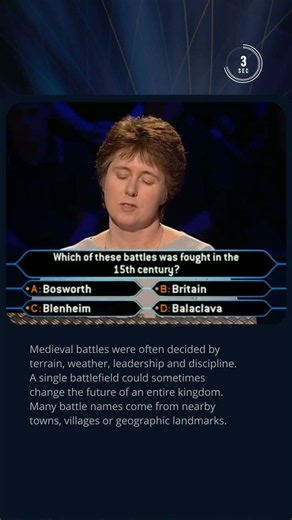 Can You Spot The 15th Century Battle?⚔️ #quiz #millionaire #trivia #didyouknow #war #history #tvshow