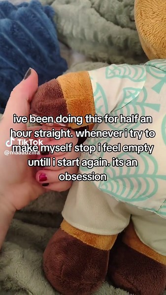 it's a tom nook build a bear that I got for two dollars at a goodwill #foryou #foryoupage #animalcrossing #buildabear #whimsy #joy #tomnook #plushie #stimming #what #adhd