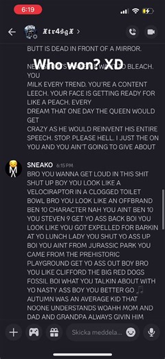 #discord #roastvideo who won me vs my homie trasg?