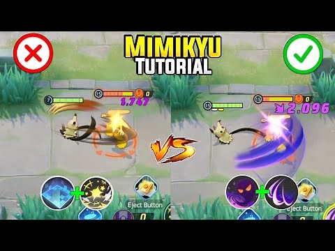 Mimikyu Full Tutorial in just 4 Minutes! Pro Guide Best move set | How to play Mimikyu Pokemon unite