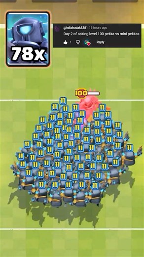 Mini Pekka vs Lv 100 P.E.K.K.A. 😮‍💨