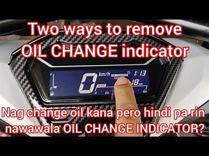 Honda click v2, v3, v4. How to remove the oil change indicator? (quick and easy tutorial 2025)