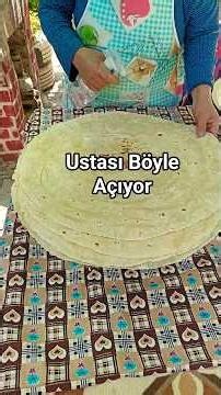 😋 İLK DEFA GÖRECEKSİN! USTASI BÖYLE YUFKA AÇIYOR